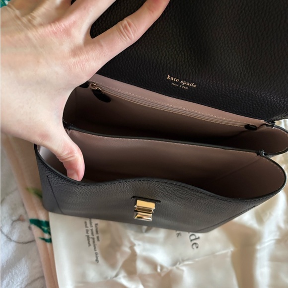 Kate Spade Black Textured Backpack - Picture 3 of 4